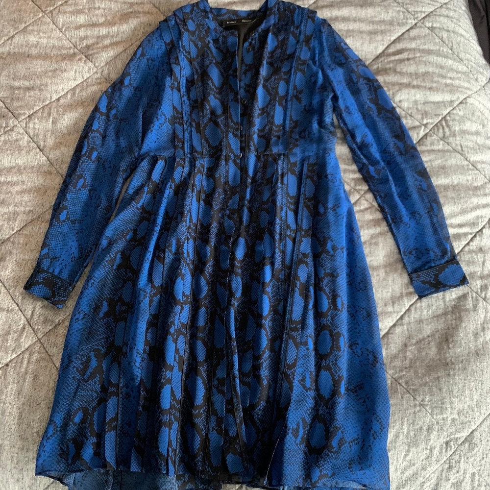 Proenza Schouler Snakeskin Silk Dress